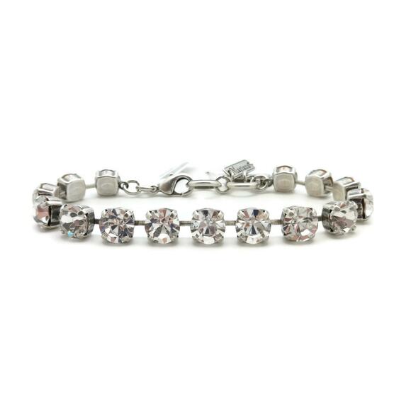 Mariana On A Clear Day Silver Tennis Bracelet in Clear Round Crystals 001001 NWT - Picture 6 of 6
